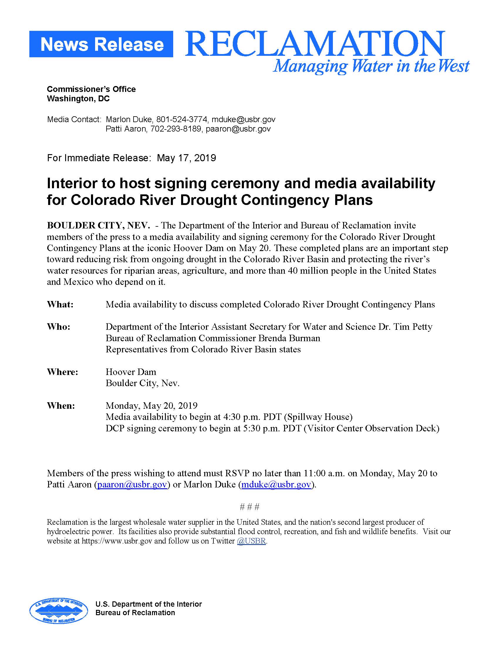 2019.05.20_DCP Signing Ceremony_Media Advisory--FINAL